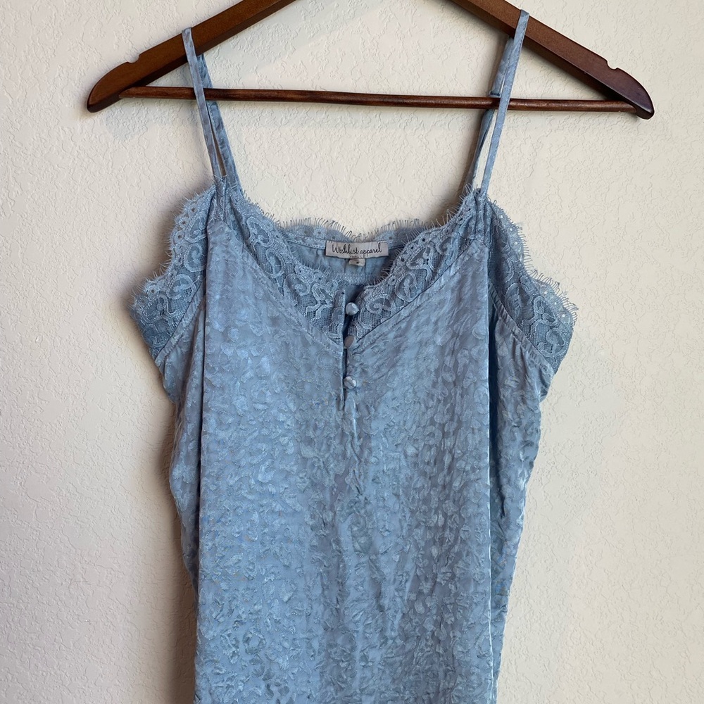 Wishlist Light Blue Silk Cami Top
